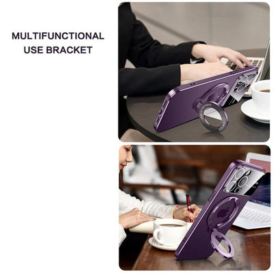 Large Window Folding Stand Holder Magsafe Case for iPhone - CASESFULLY