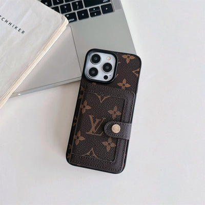 Premium LV Wallet iPhone Case - CASESFULLY